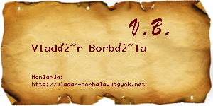 Vladár Borbála névjegykártya